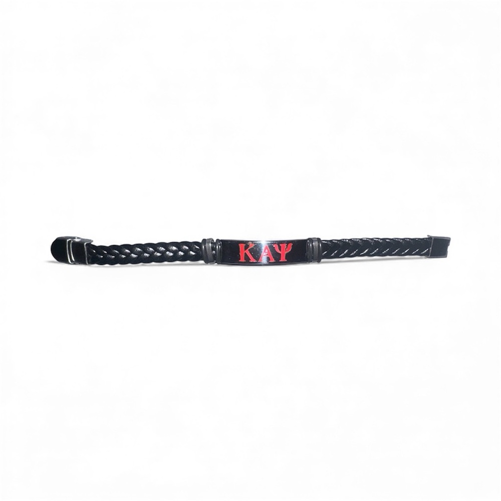 Black Braided Bracelet Kappa Alpha Psi Fraternity Bracelet